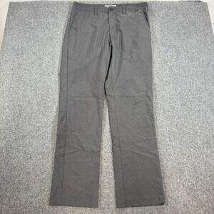 Travis Mathew Pants Mens 34x33 Gray Straight‎ Leg Chino Golf Flat Front Stretch
